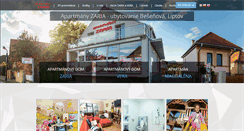 Desktop Screenshot of apartmany-zaria.sk